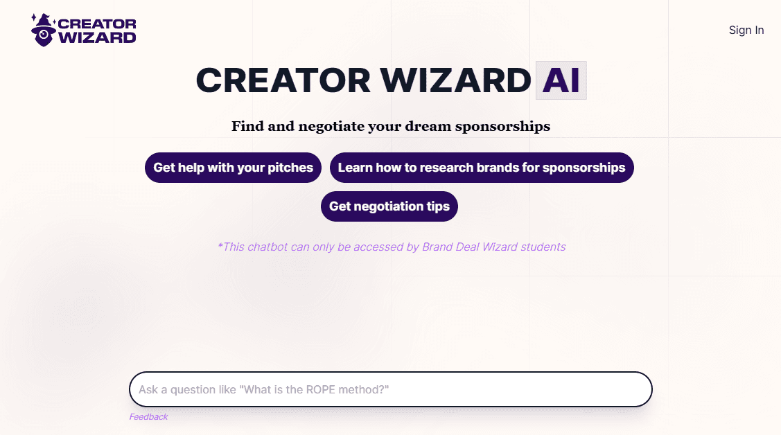 Creator Wizard AI